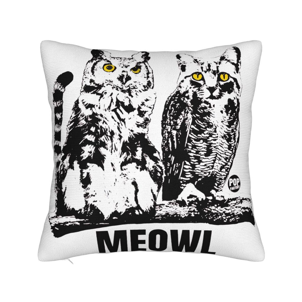 Meowl Кот Смешная Сова Мем Наволочка Каваи Наволочка Мягкие Наволочки Для Дивана Машины Домашнего Декора