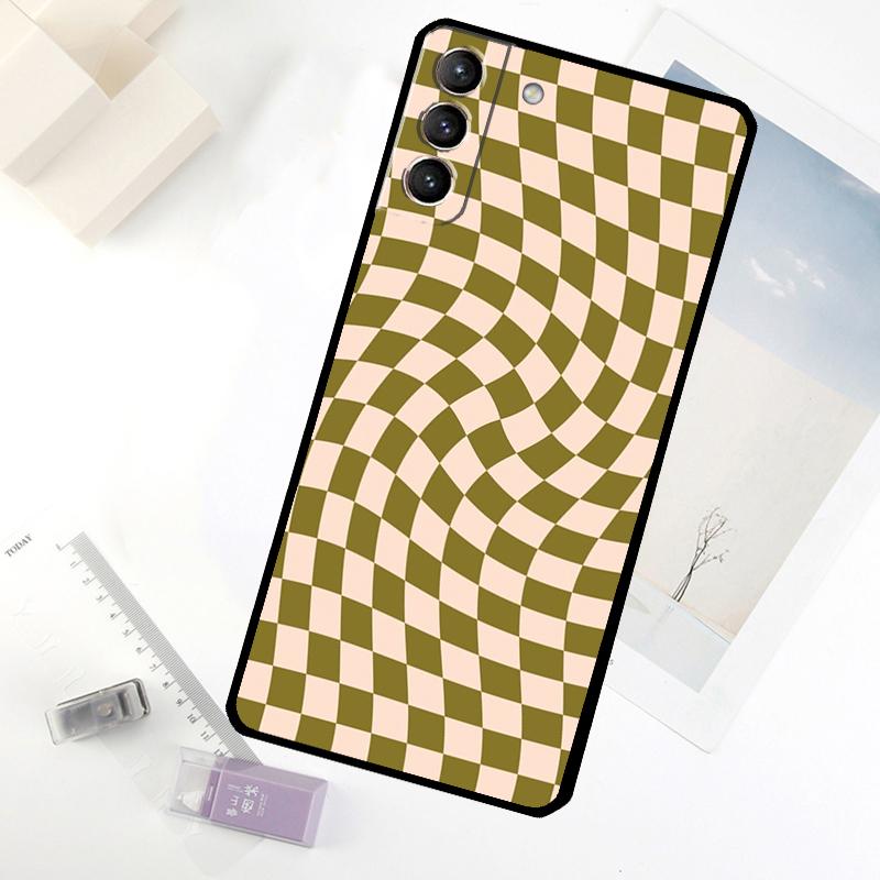 Проверьте чехол-завиток оранжево-зеленого мха для Samsung Galaxy S25 S24 S23 S22 S21 S20 S26 Ultra S10 Plus S23 FE S25 FE