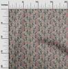 oneOone Cotton Flex Light Beige Fabric Floral Diy Clothing Quilting Fabric Print Fabric By Yard 40 Inch