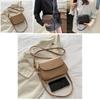 High-end Street Style Pu Small Square Shoulder Bag Women's Fashion Ins New Trend Crossbody Bag Black