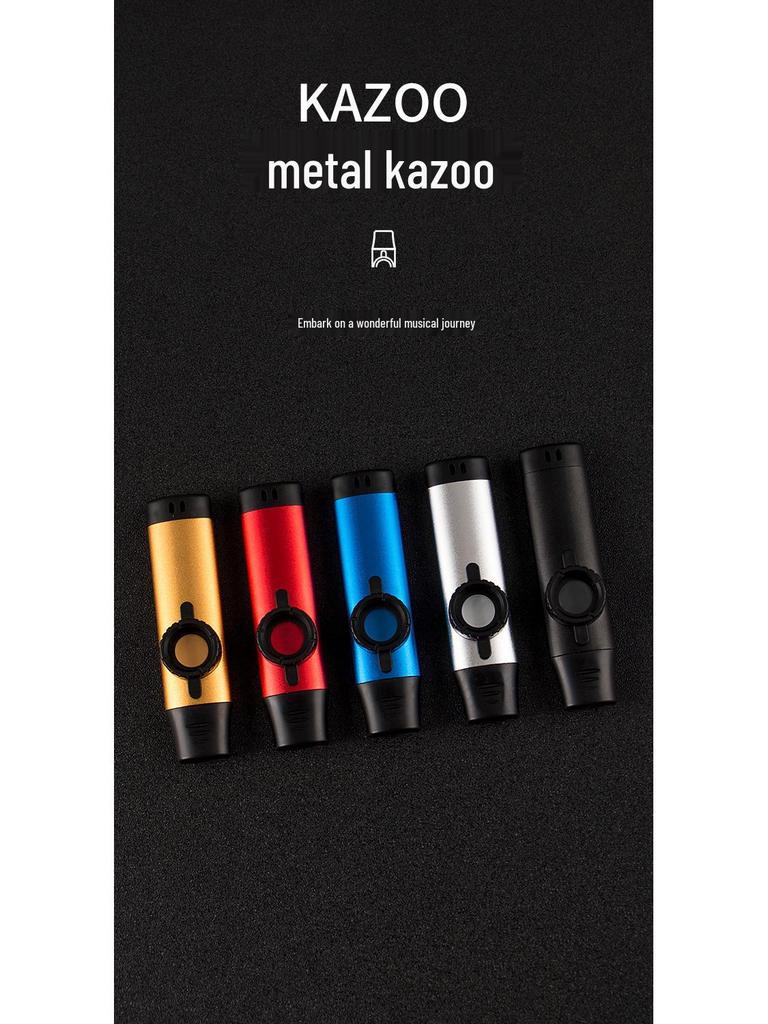 Professional Metal Kazoo Flute for Beginners - Easy Guitar Accompaniment & Unique Niche Instrument