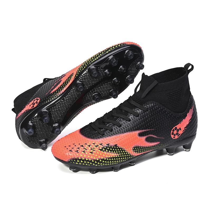 Мужские футбольные бутсы с высокими носками 33-45, молодежная спортивная обувь, футбольные тренировочные кроссовки, детские футбольные бутсы для художественного макияжа, газона