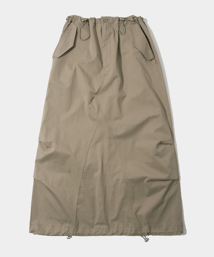 Some Place Pocket String Cargo Maxi Long Skirt _ 2 Colors