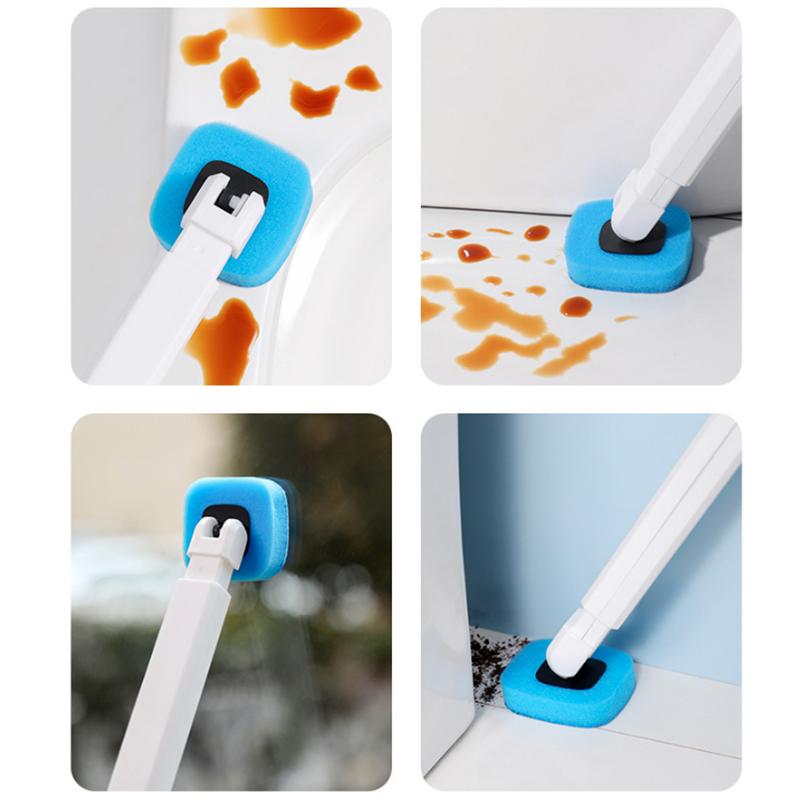 Сменная головка Удобная сменная туалетная щетка Одноразовая туалетная щетка без мертвых углов 6 шт. насадок для чистки туалета Аксессуары