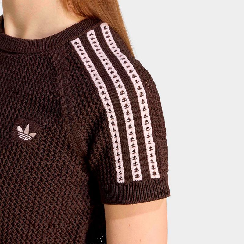 adidas Оригинальная женская вязаная футболка крючком