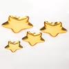 Креативный металлический поднос для десертов в форме звезды, маленькая тарелка для закусок для торта, фруктов, снеков, многофункциональная ретро посуда для вечеринки, пикника