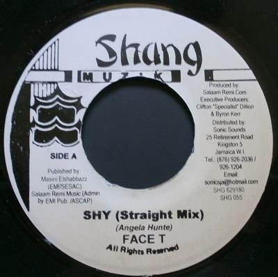 7-дюймовая пластинка FACE T - Shy SHG055 Shang Muzik Ямайский регги, ска и даб Б/У