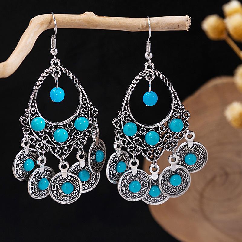 Bohemian Tassel Earrings Retro Ethnic Style Earrings Personalized Temperament Earrings