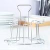 Kitchen Storage Metal Plated Cup Storage Rack Fast Drain Glass Ceramic Cup Rack