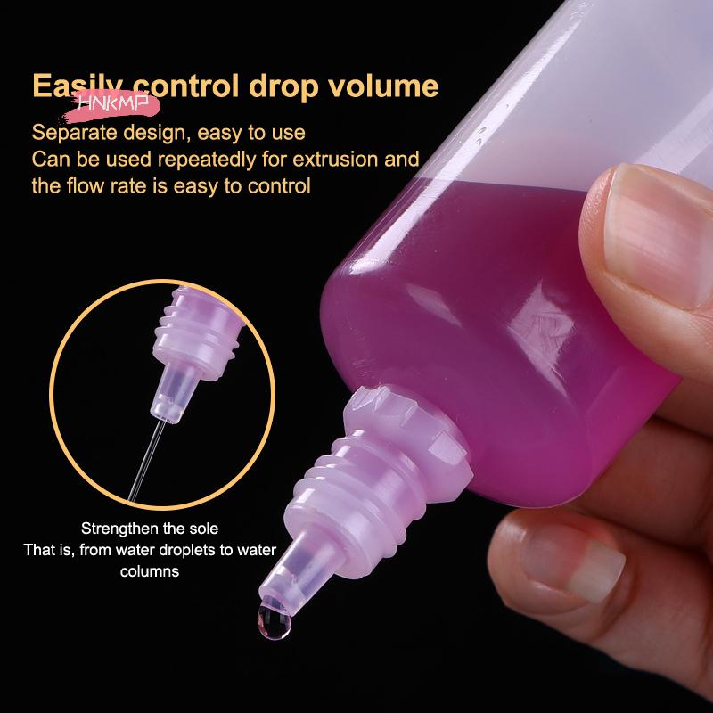 5Pcs Empty Plastic Dropper Bottles 3/5/10/15/20/30/50/100ml Squeezable Refillable for Paint Beauty Oil Ink Cosmetics Storage