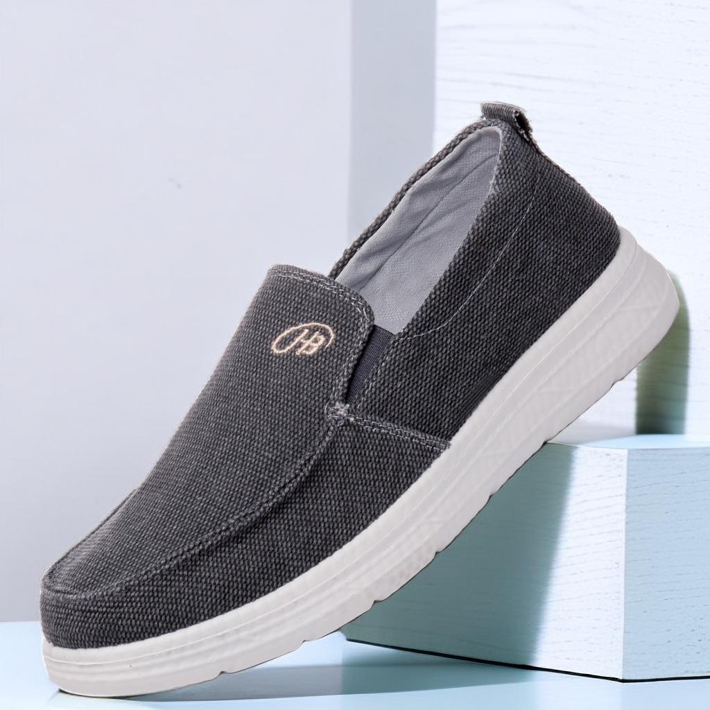 Очень большие мужские парусиновые туфли: Повседневные туфли-слипоны, размеры 45-48