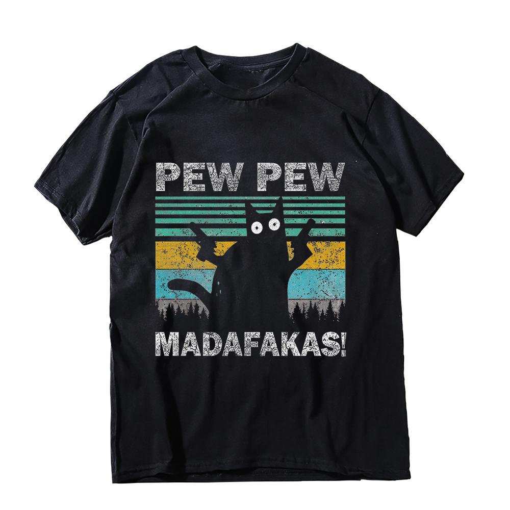 COOLMIND 100% Хлопок Принт Кот Шрёдингера Большой Размер Мужская Футболка Повседневная Короткий Рукав Хлопок Летняя Мужская Футболка Мужские Футболки