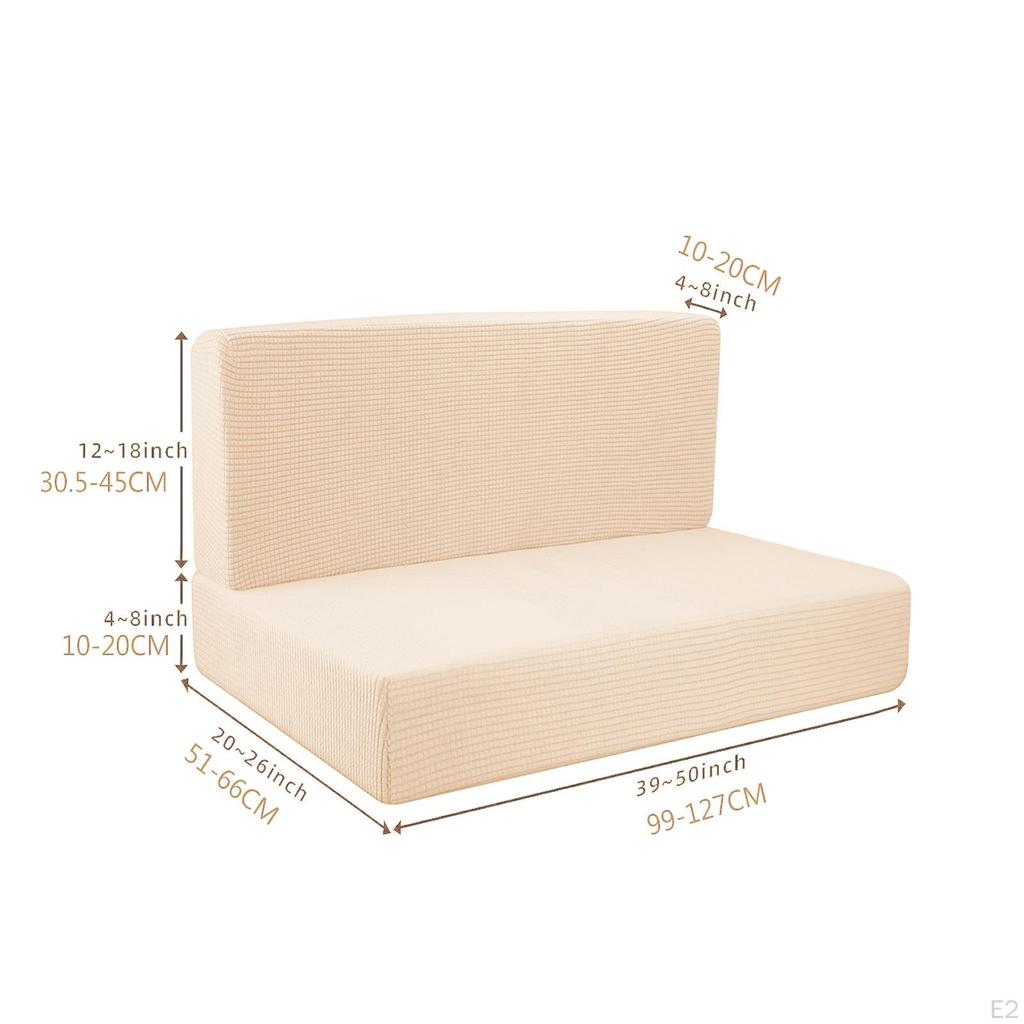 4Pcs RV Seat Covers Camper Cushion Easy Fitted Washable Breathable Elastic Furniture