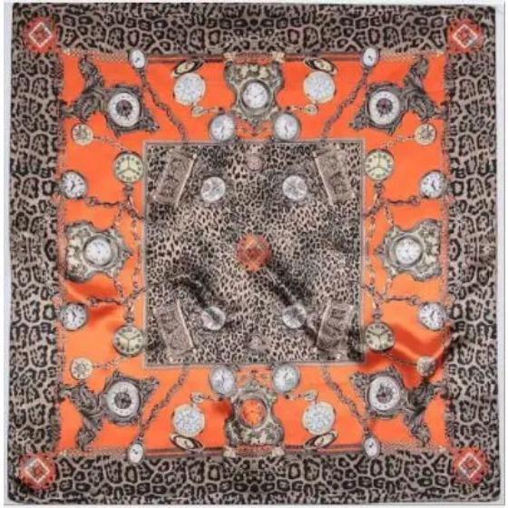 New Oil Painting Floral Print Women Silk Scarf Large Square Scarves Female Bandana Fashion Ladies Hijab Kerchief Scarves