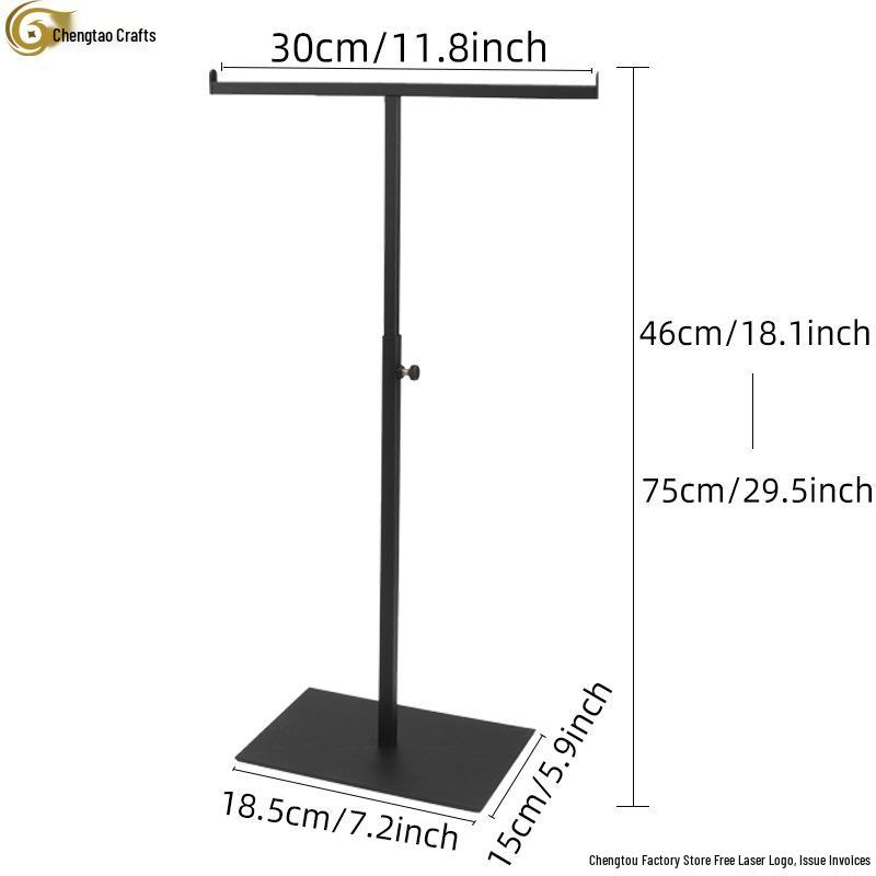 Т-образная подставка из нержавеющей стали для демонстрации сумок и шарфов