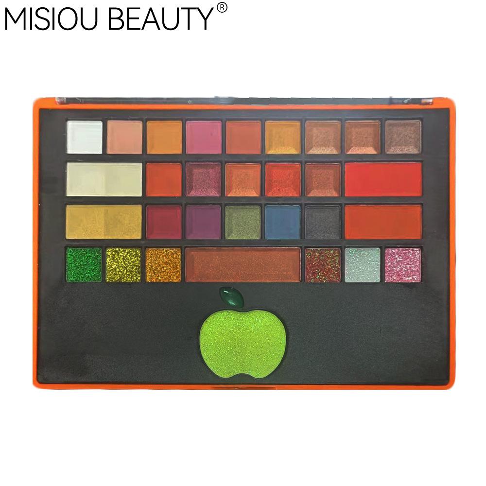 Misiou Beauty Earth -colored Pearl Matte Natural Flashes 30 Color Highlights High -light Repair Blush Eye Shadow Integrated Plate