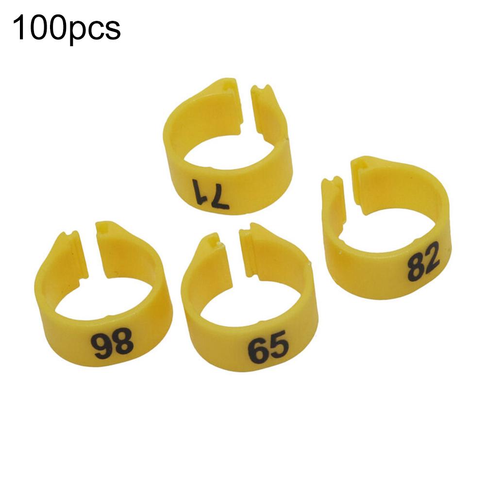 Пластиковые кольца для птиц. 100 шт