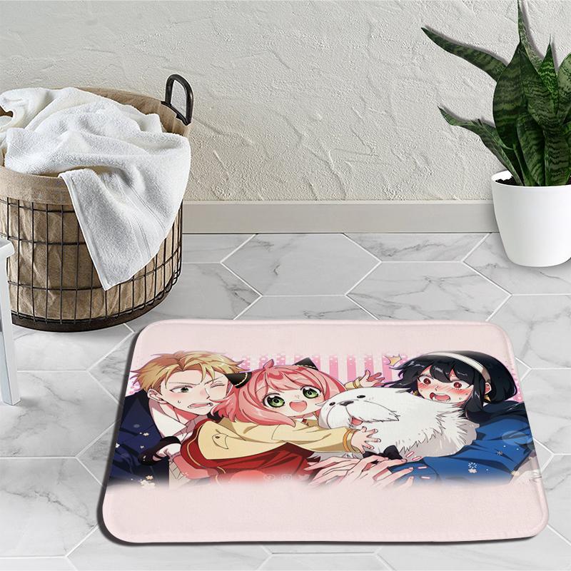 Семейный прикроватный коврик Spy X Anya Forger, дверной ковер Loid Yor Forger, мультяшный напольный коврик для гостиной, тапис, украшение, гобелен