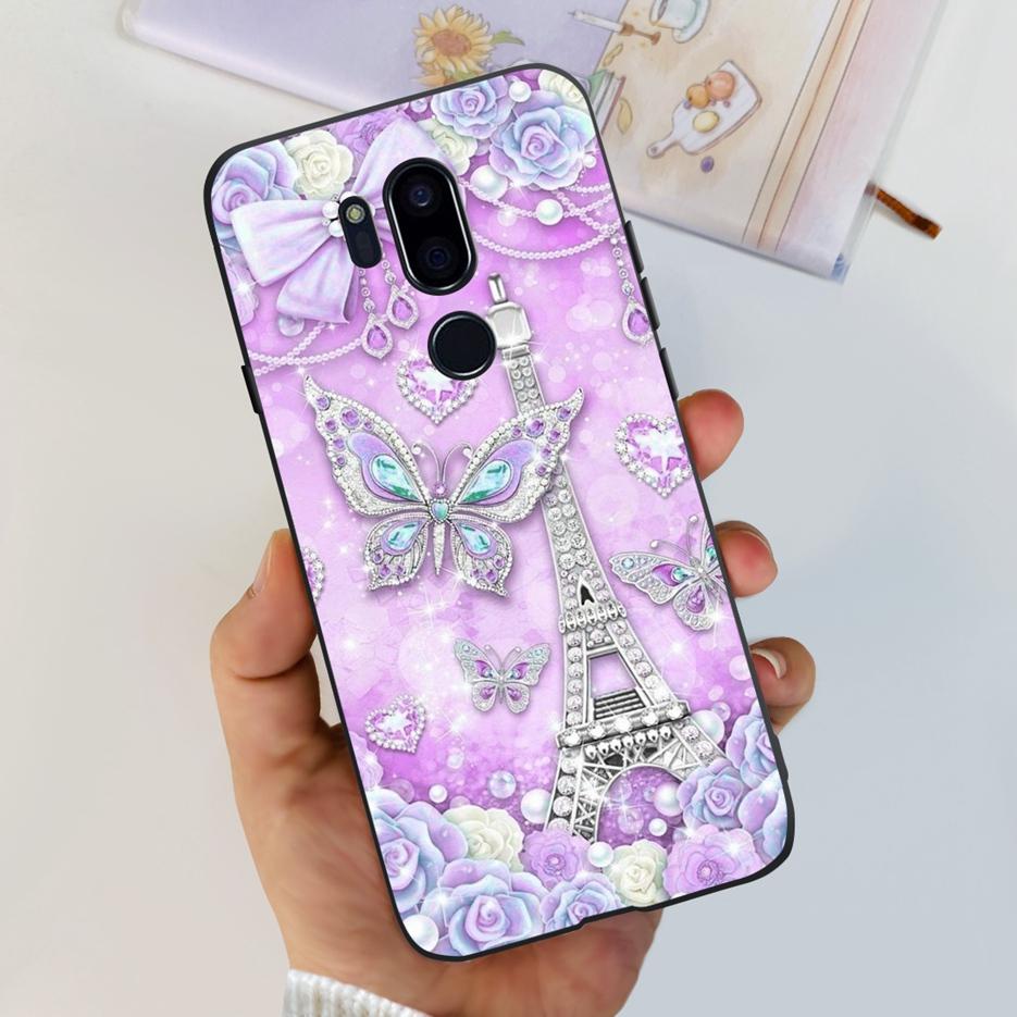 For LG G7 thinQ Case G710EM LM-G710 G710 Luxury Painted Cover Soft Silicone Phone Cases For LG G7 ThinQ Back Covers 6.1'' Bumper