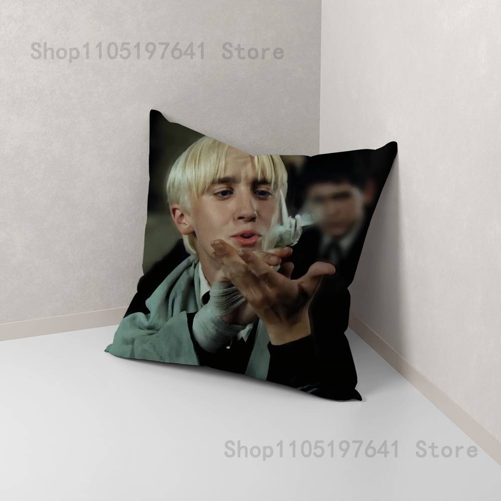 Actor D-Draco M-Malfoy Pillow Case For Sofa Decor Car Office Room Printing Cushion Cover Decorations And Protector