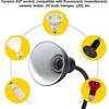 Turtle Heat Lamp For Reptile Aquarium, Turtle With 2 Uva Uvb Bulb Baking Lamp Adjustable 360 Rotating Clip For Turtle Snake Aquarium -X 25-26