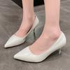 2024 Fashion Shoes for Women One Kick Women's Pumps Autumn Pointed Toe Solid Sexy Dress Party Stilettos or Thin Heels Shoes