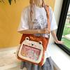 Shoulder Bag Fashionable Versatile Cartoon Large Capacity Tote Bag Casual Portable Class Tutoring Canvas Messenger Bag