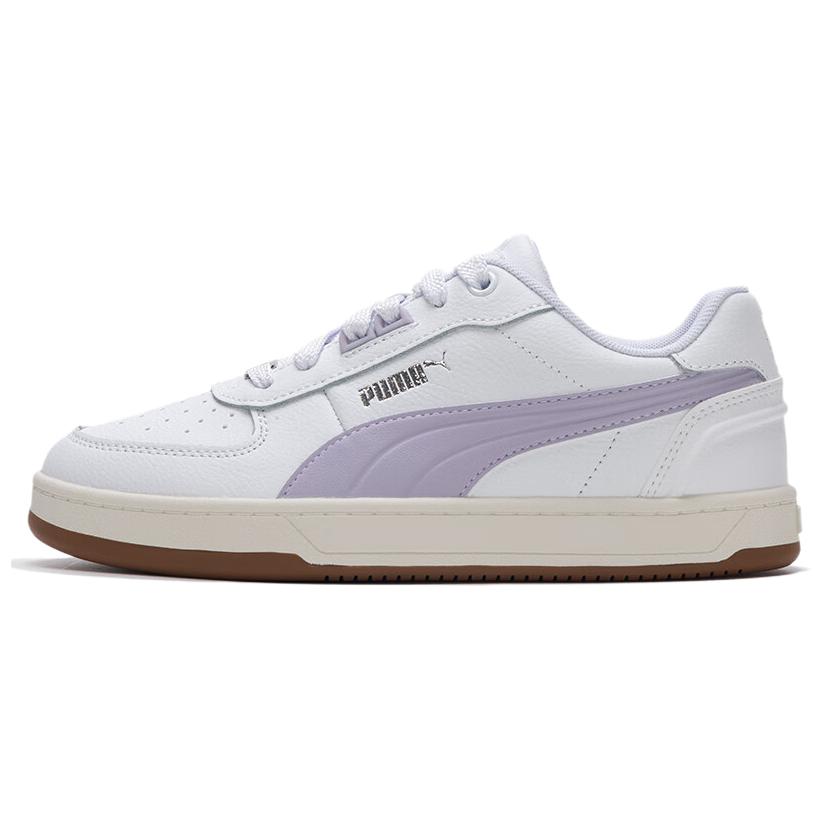 PUMA Caven 2.0 Low top Skateboard Shoes Unisex White Purple 395016-22