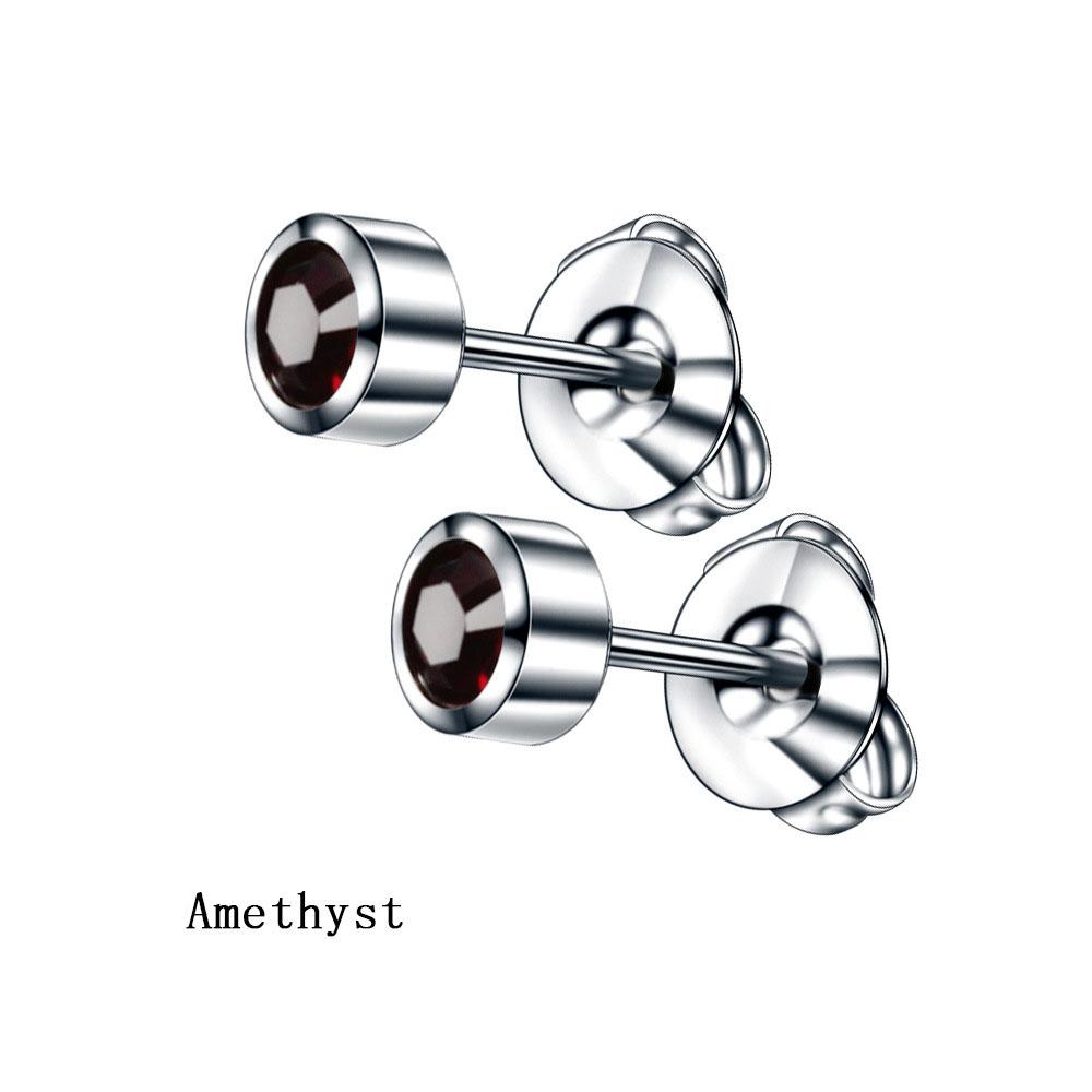 2 шт./1 пара ювелирных изделий для тела серьги-гвоздики с драгоценными камнями серьги для прокалывания хряща уха золото/серебро пистолет для камней по знаку зодиака 316 нержавеющая сталь аксессуары для козелка