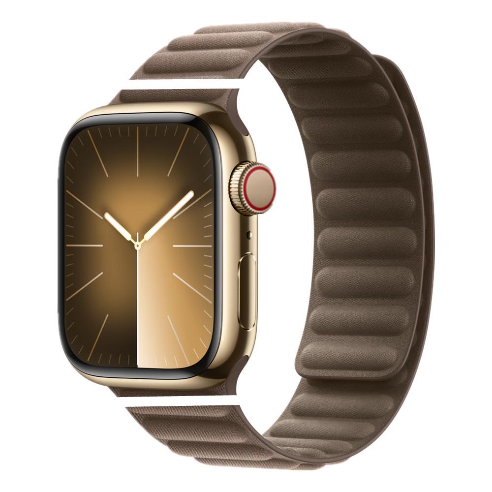 Apple Watch Fine Woven Twill Leather Magnetic Band for Series 5-9 & SE