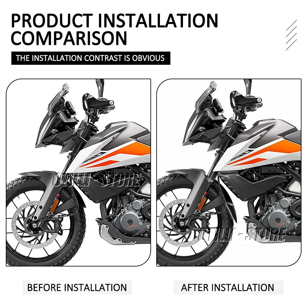 NEW Motorcycle Accessories Black Mud Guard Front Fender Splash Hugger Mudguard For 390 Adventure ADVENTURE 390ADV