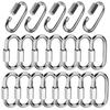 WJELAORY 304 Stainless Steel Ring Quick Connecting Fixed Multifunctional Outdoor Hook 20 Carabiner, Catch, Link, Carabiner, Buckle, Hook, Keychain,