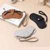 Hanging Neck PU Leather Glasses Bag Printing Sunglasses Eyeglass Bag Glasses Storage Bag  Outdoor