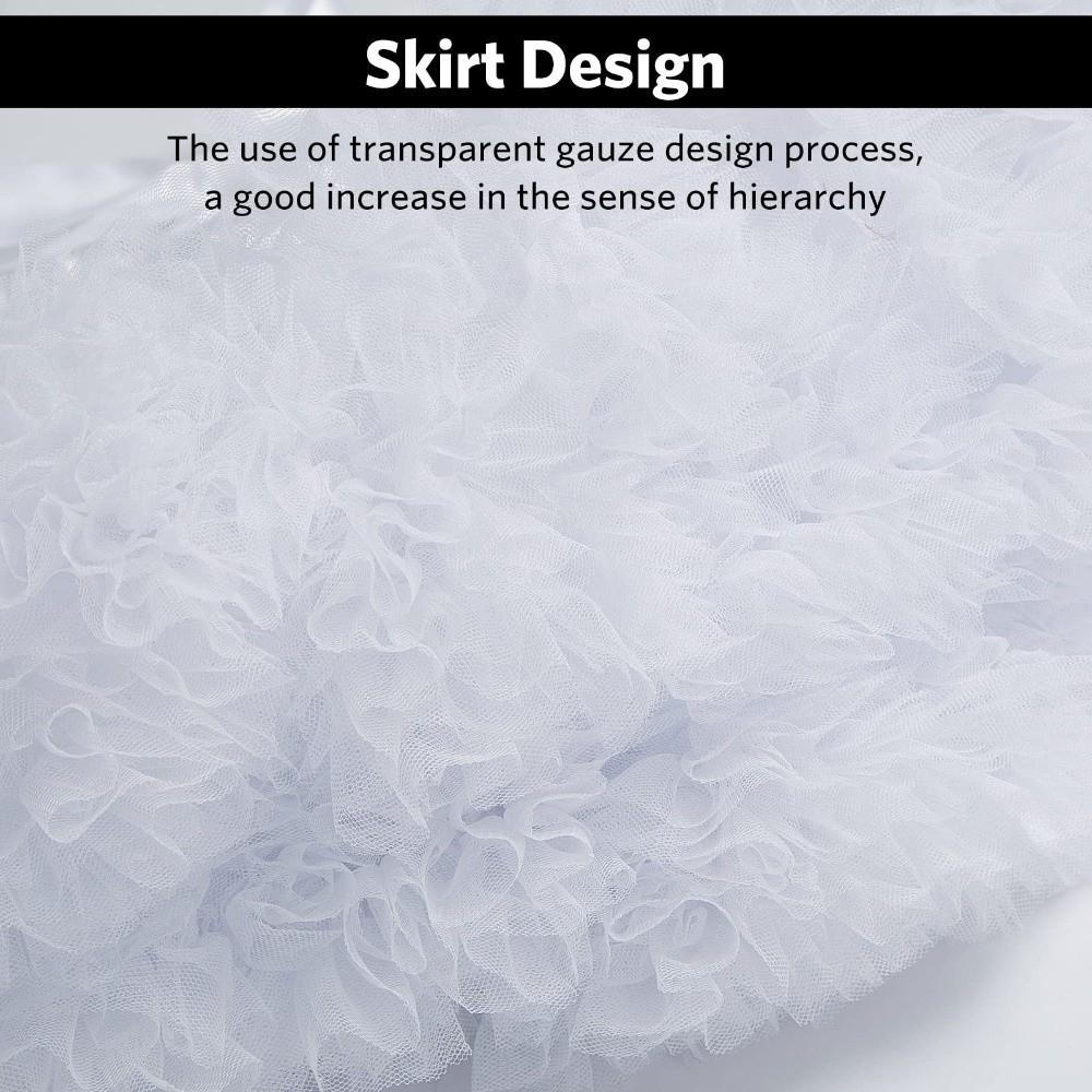 Двухслойная женская юбка-пачка без косточек, подъюбник кринолин для девочек-лолит, аксессуары для платья