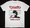 Винтажная белая хлопковая футболка The Casualties UNDER ATTACK, унисекс, все размеры, TT53