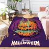 1Pc Spooky Pumpkin Halloween Rug, Office Carpet Indoor Outdoor Doormat, Non-Slip, Comfortable, Living, Christmas Halloween,  Xmas Gift G1241