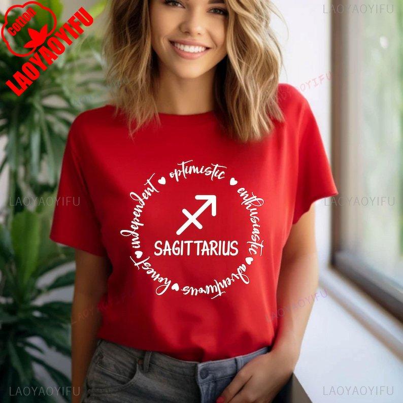 Sagittarius Tees Zodiac Sagittarius Astrology Zodiac Sign Horoscope Tee Group of Stars Sky Signs Tee Birthday Foretelling Tops