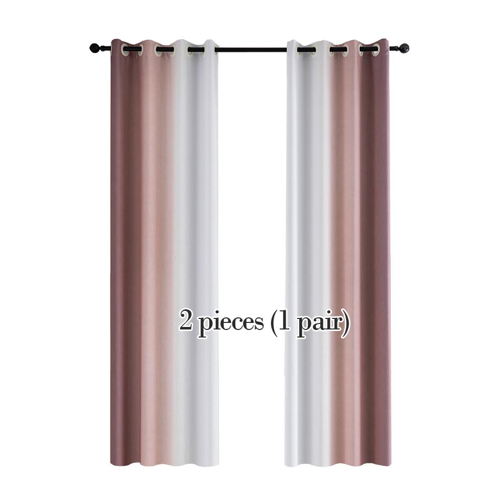 2 шт. градиентные цветные шторы для спальни, гостиной, кухни, современные шторы, жалюзи на заказ