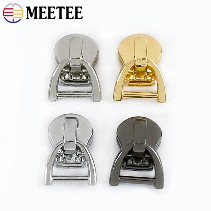 10/20 шт. 3/5/8/10# Слайдеры для металлических молний Meetee D-кольцо Пулеры для молний Набор для ремонта одежды DIY Багаж Швейные аксессуары