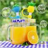 Fruit Silicone Straw Cover for Stanley Cup Accessories Straw Topper for Tumblers Straw Cap Stopper Reusable Straws Tip Lids