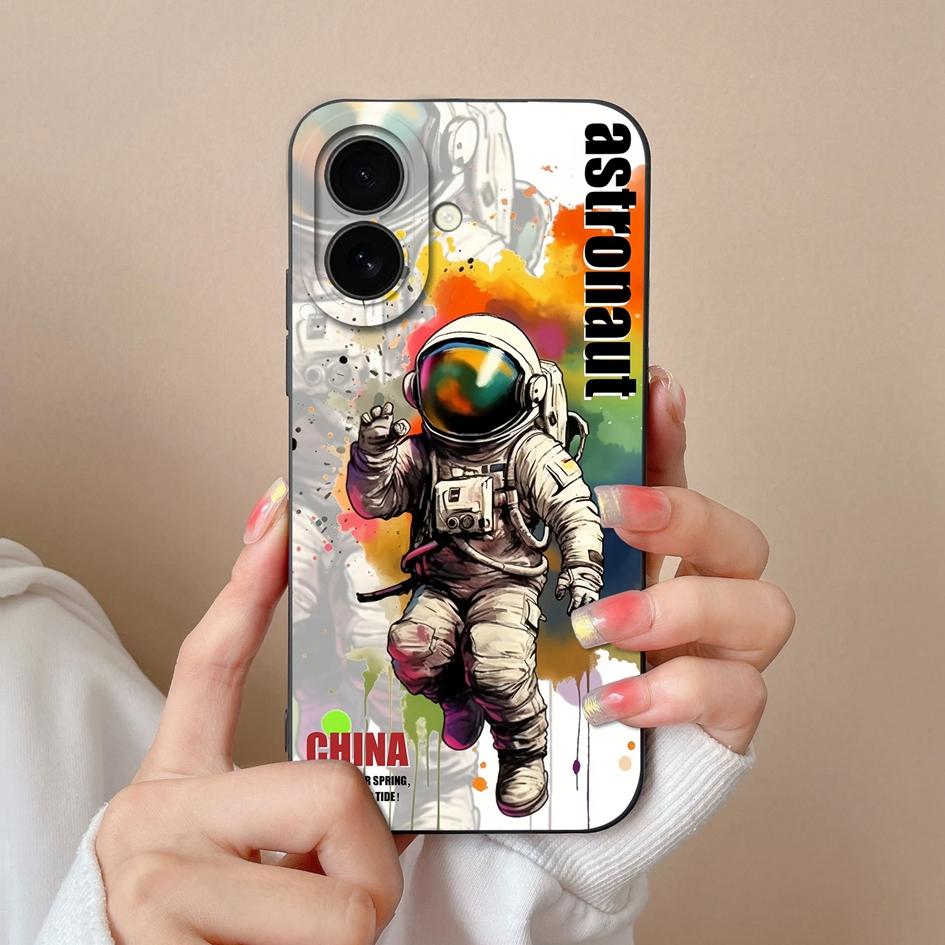 Для Apple iPhone 16 Plus 16pro 16promax новый чехол симпатичный цветочный узор облаков мягкий тонкий жидкий силикон высокое качество ударопрочный чехол для iPhone чехол Capas