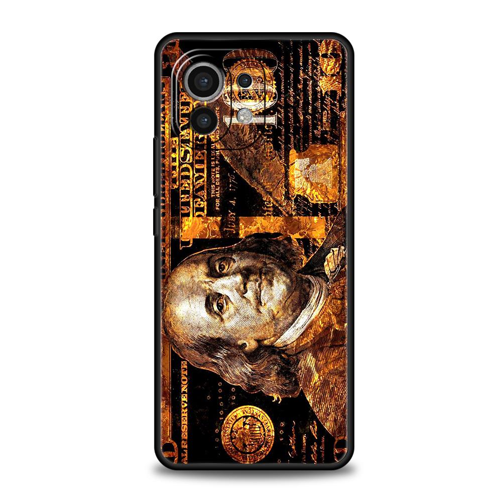 USD Dollar Cash Luxury Phone Case Cover for Xiaomi Mi 15 14 13 12 11 Ultra 14T 13T 12T 11T 10T Pro Lite 5G Shockproof Soft Capas