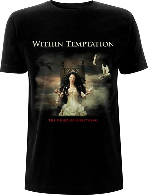 Within Temptation Band T-Shirt Heart Of Everything Black Unisex S-5XL