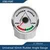 Newest Boat 52mm Rudder Angle Gauge Meter Signal 0-190ohm with 8 Colors Backlight for Ship Yacht Vessel 9-32V