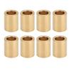 8pcs Self Lubricating Brass Sleeve 8mm Bore X 12mm OD X 15mm Length Special Bearing Sleeve for Brass Sleeve Slider