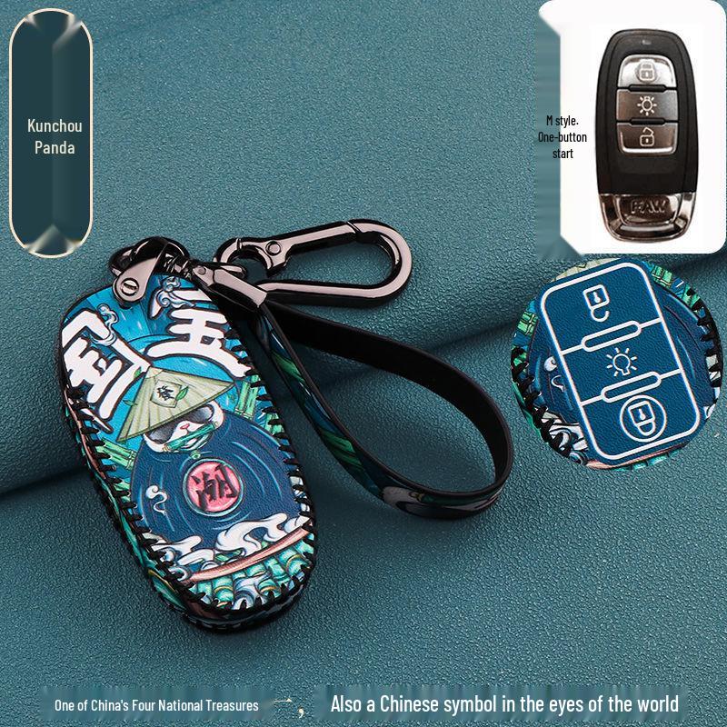 FAW 2021 Jiefang J7 Truck Key Cover: Smart Key Bag with National Tide Buckle