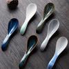 Kids Adults Ceramic Mixing Dinnerware Eating Kitchen Utensil Soup Spoons Cutlery Tableware