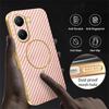 For Xiaomi Poco X7 Pro 5G/Redmi Turbo 4 5G Phone Case Carbon Fiber Textured Electroplated TPU Back Cover