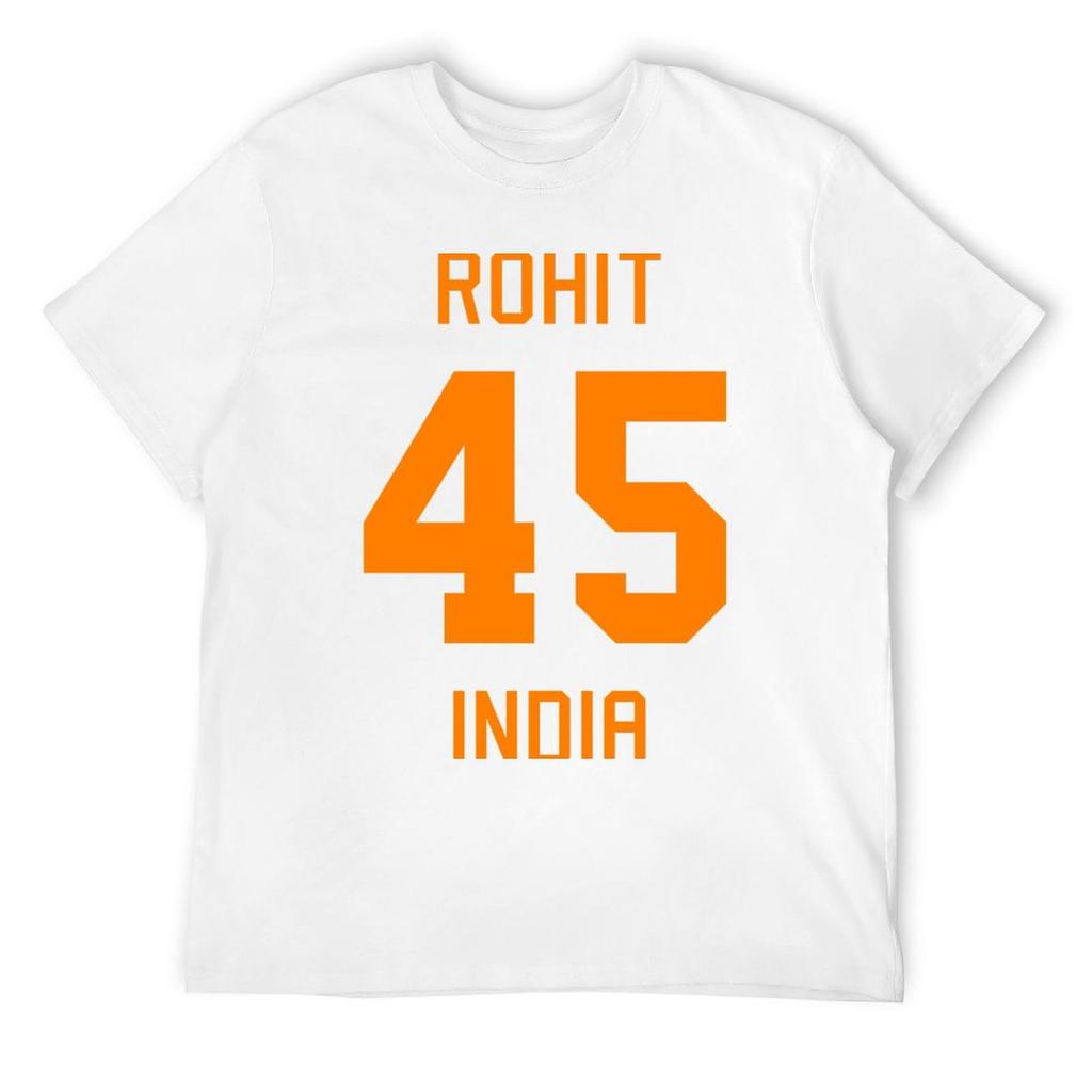 Rohit Sharma 45 Indian Cricket Jersey T-Shirt Heavyweights Vintage T Shirts Shirts Graphic Tees Mens Plain T Shirts
