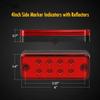 4PCS Marker Side LED Trailer Truck Position Lights Lamps 12V 24V 8LED Side Marker Light Clearance Indicator Lamp for Lorry